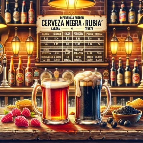 Comparación entre cerveza rubia y cerveza tostada