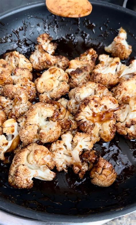Coliflor glaseada picante