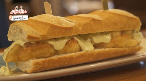 Bocadillo de merluza crujiente