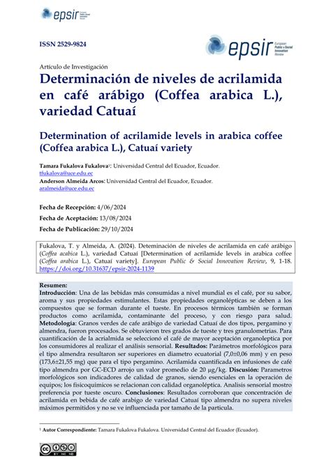 Niveles de exposición a acrilamida por edad