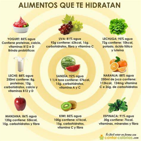 Alimentos con alto contenido de agua