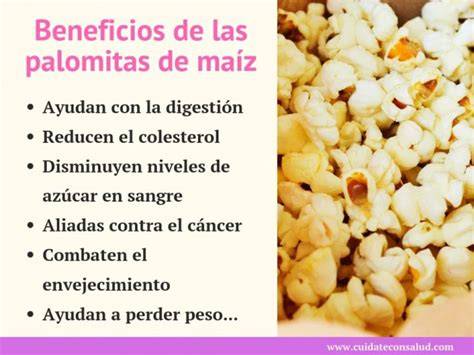 Infografía: Beneficios de las palomitas de maíz como grano integral