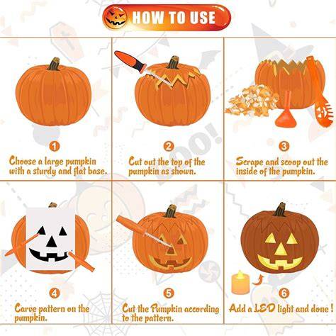Proceso de tallado de una calabaza de Halloween