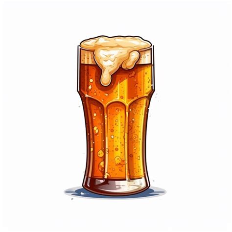 Vaso de cerveza tostada espumosa