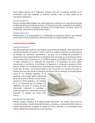 Efectos del consumo excesivo de lácteos en la salud