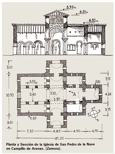 Plano arquitectónico de la Iglesia de San Andrés