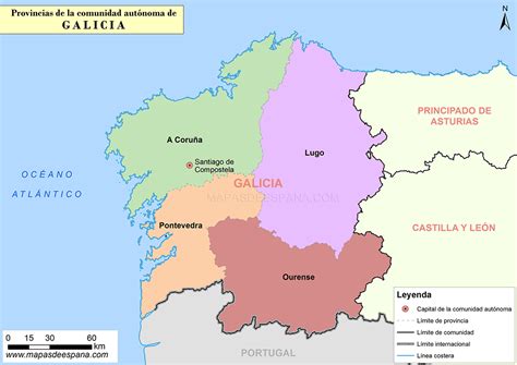Mapa de Galicia y su tradición pesquera