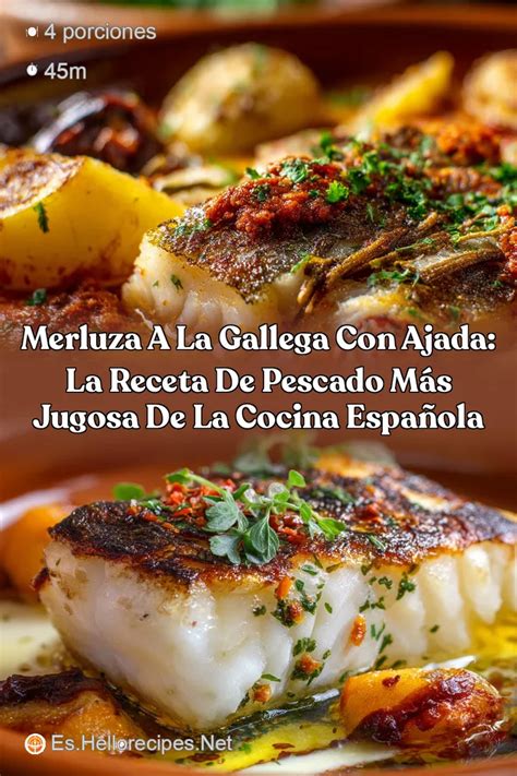 Plato de merluza a la gallega con ajada