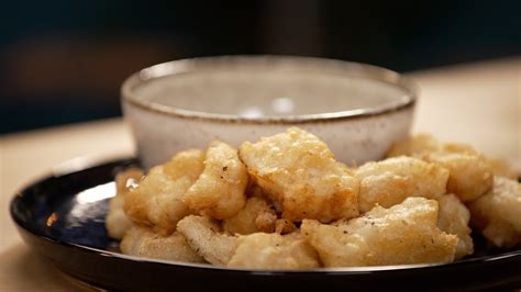 Dados de bacalao en tempura