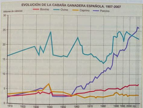 Gráfico: Descenso de la cabaña ovina en España y aumento de exportaciones