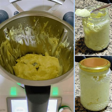 vaso de Thermomix con ingredientes para mayonesa