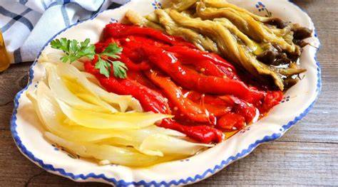 huerta valenciana y vegetales frescos para escalivada