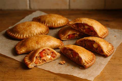 Empanadillas de atún con relleno jugoso