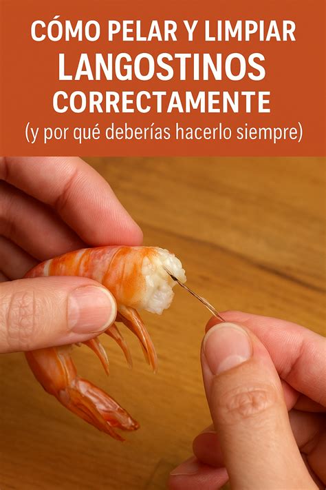 Pasos para limpiar langostinos