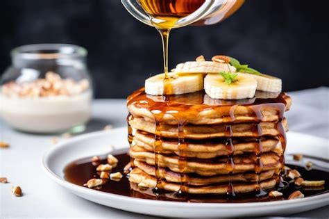 Tortitas veganas con sirope de agave