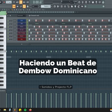 Representación gráfica del ritmo dembow