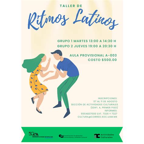 Infografía comparativa de ritmos latinos