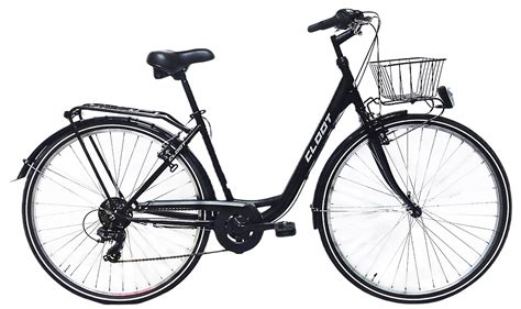 Bicicleta BH de paseo roja y blanca con cesta