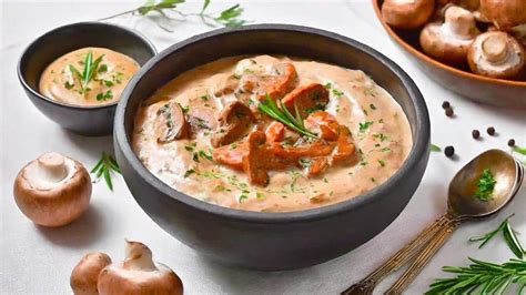 Salmorejo con Champiñones