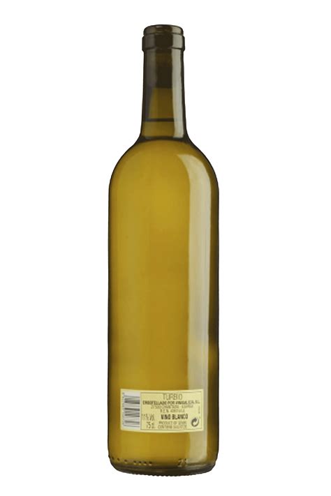 Vino blanco turbio y clarificado