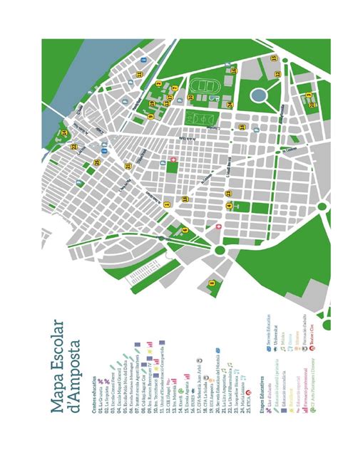 Mapa de Amposta con ubicaciones de tiendas y restaurantes sin gluten