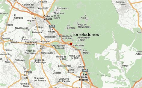 Mapa de Madrid destacando Torrelodones y Aluche
