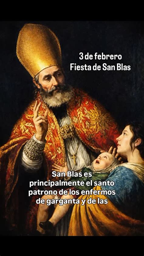 Ilustración de San Blas, patrón de las enfermedades de garganta