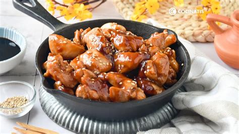 Ingredientes para pollo con miel y soja