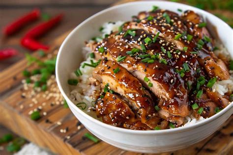 Proceso de cocción del pollo teriyaki