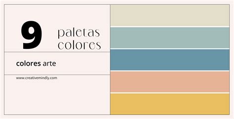 Paleta de colores para cuadros de hojas
