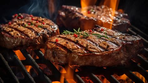 Cortes de carne premium a la parrilla en un evento gourmet