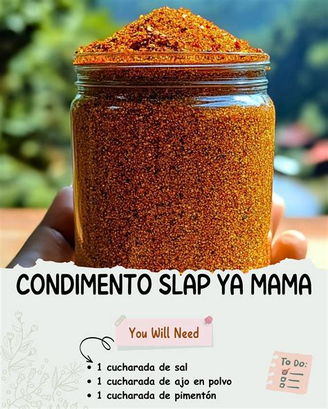 Ingredientes para un condimento fresco