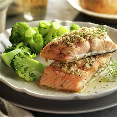 Pescado al horno con brócoli