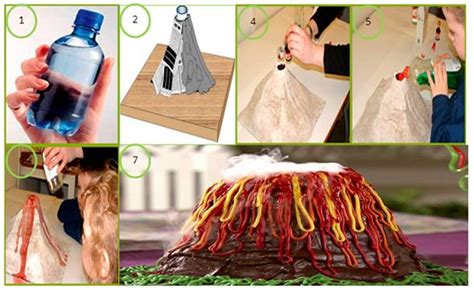 Materiales para hacer un volcán casero