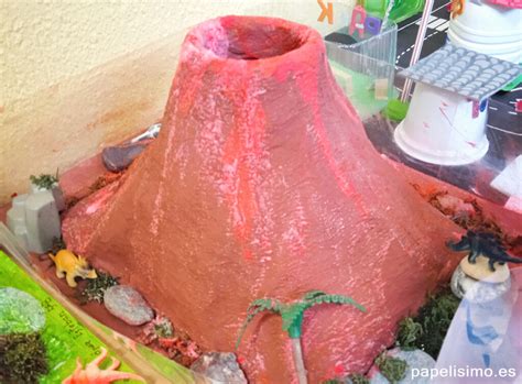 Volcán casero pintado