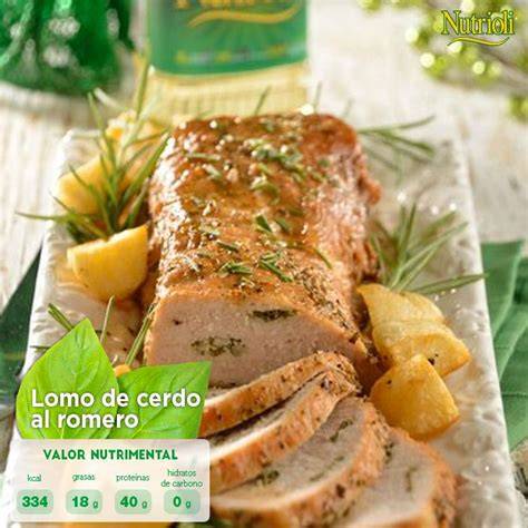 Vitaminas del lomo de cerdo