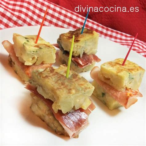 Pinchos de tortilla rellenos con diferentes ingredientes