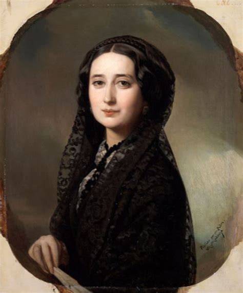 Retrato de Cecilia Böhl de Faber pintado por Federico Madrazo en 1858