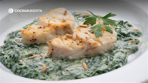 Ingredientes para la receta de bacalao con canónigos