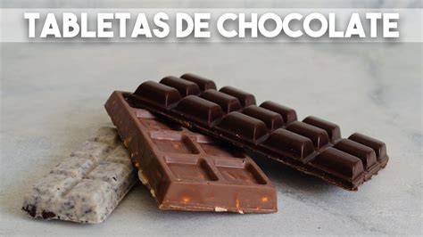 Variedad de tabletas de chocolate caseras
