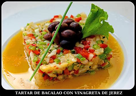 Bacalao con vinagreta de melón