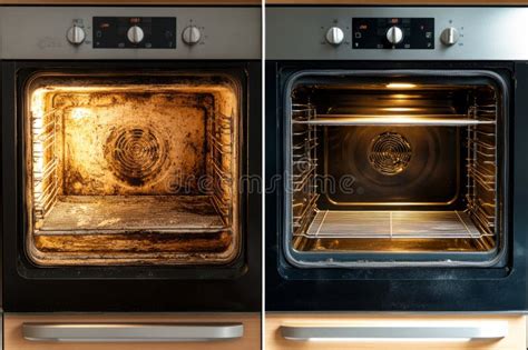 Horno sucio vs. horno limpio
