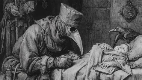 Ilustración de un médico medieval examinando un cuerpo humano para determinar el equilibrio de los humores