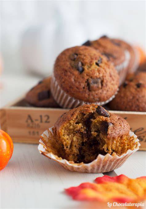 Muffins de calabaza con trozos de chocolate
