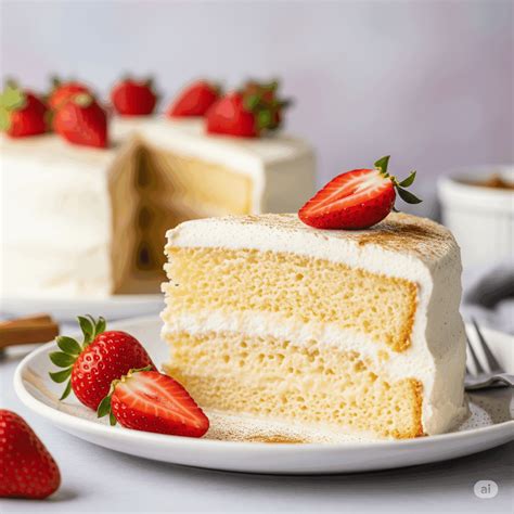 Torta tres leches con merengue y fresas