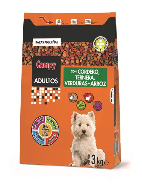 Envase de pienso Compy con cordero y arroz