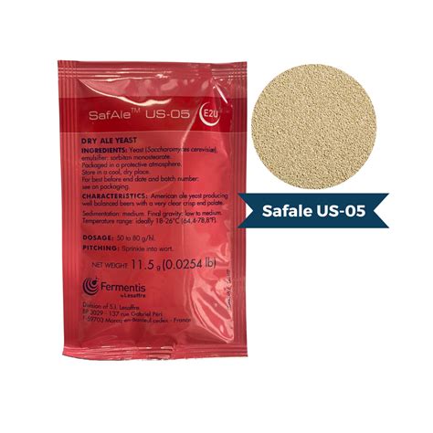 Paquete de levadura Fermentis SafAle™ US-05