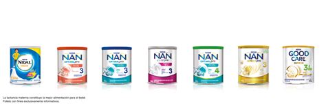 Variedad de fórmulas infantiles Nestlé para la etapa 0-6 meses