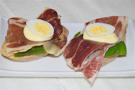 Montadito de jamón ibérico