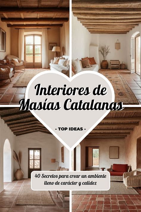 Interior de una masía rural restaurada